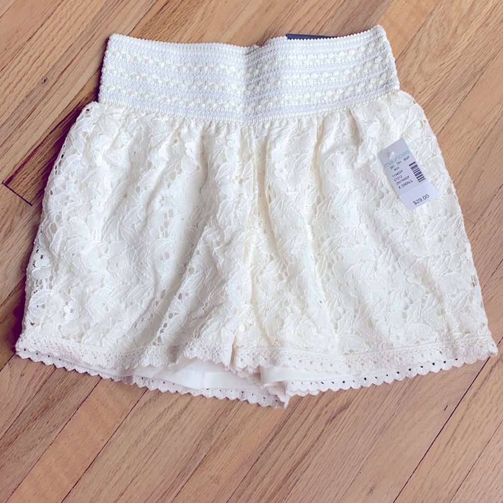 Maurices lace shorts